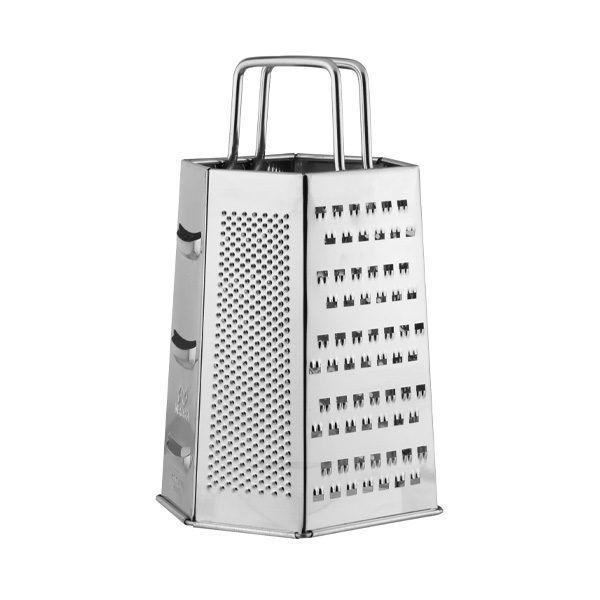 FM Stainless Steel Six Sided Grater 22cm